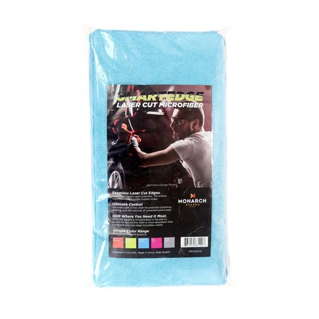 MONARCH Edgeless Microfiber Cloths - 16 x 16 - Blue 12 Pack, 12PK M915101B-EL